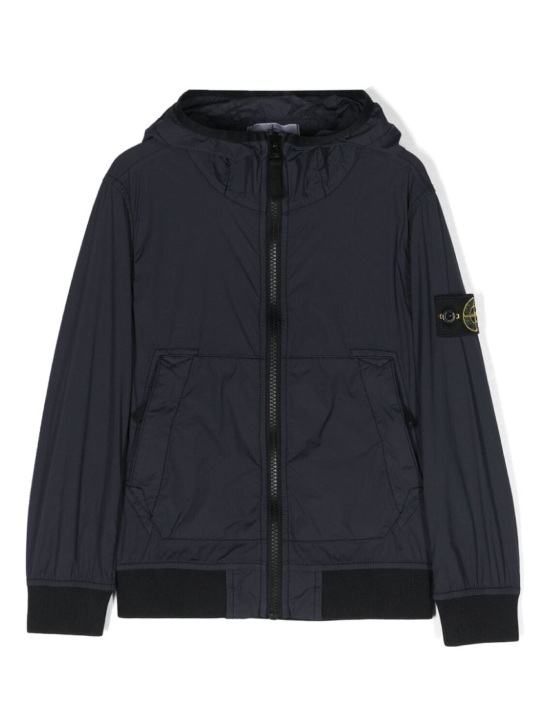 

Stone Island Junior легкая ветровка с нашивкой Compass, синий