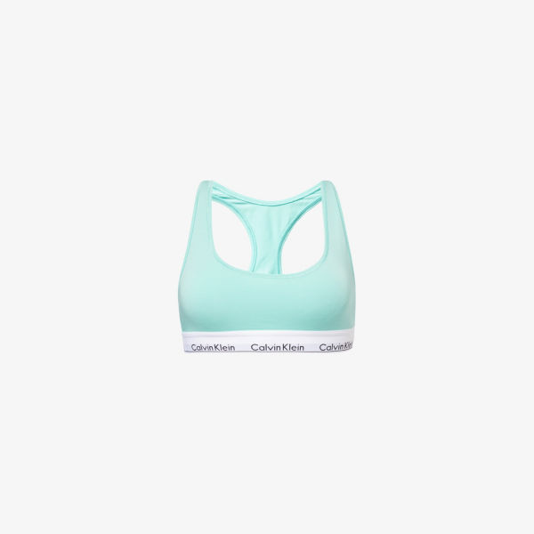 

Бюстгальтер-бралетт Calvin Klein Icon из эластичной хлопковой смеси, голубой