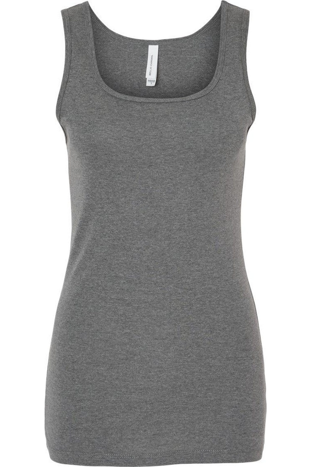 

Женская майка в рубчик BELLA + CANVAS, цвет deep heather