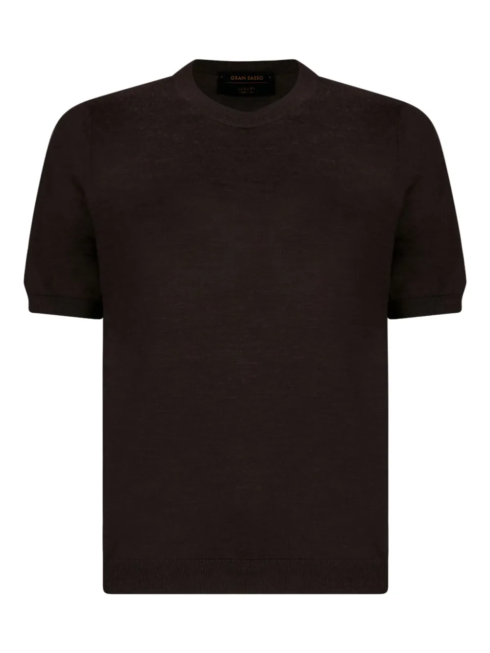 

Футболка с круглым вырезом Gran Sasso, коричневый