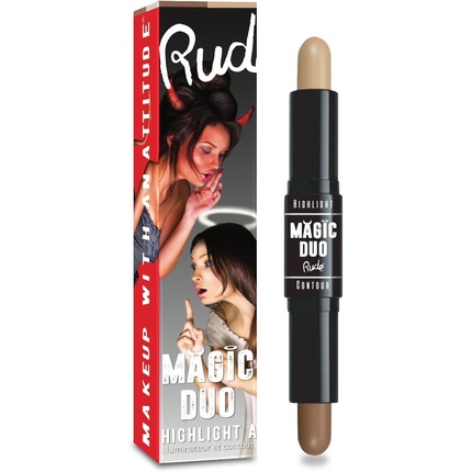 

RUDE MAGIC DUO Хайлайтер и контуринг, средний
