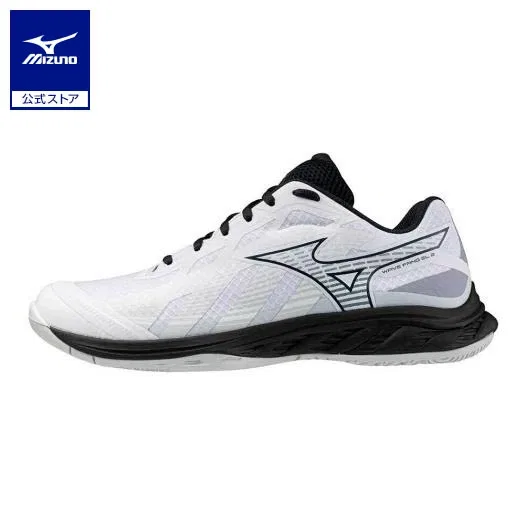 Кроссовки для бадминтона «Wave Fang EL2» от Mizuno, White X Black X Gray