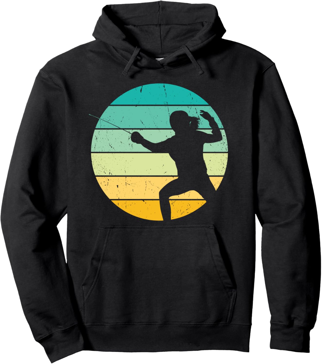 

Худи для девочек Любительница фехтования Закат Фехтование Спортивная фехтовальная экипировка Инструктор по фехтованию Martial Arts Karate Apparel & Gifts Collections, черный