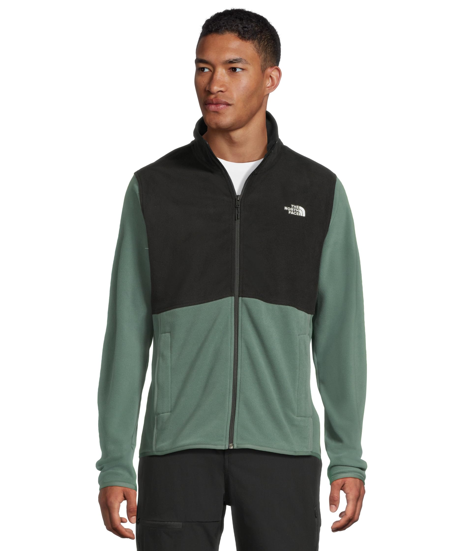 

Куртка The North Face Glacier Fleece Jacket, цвет Duck Green/TNF Black