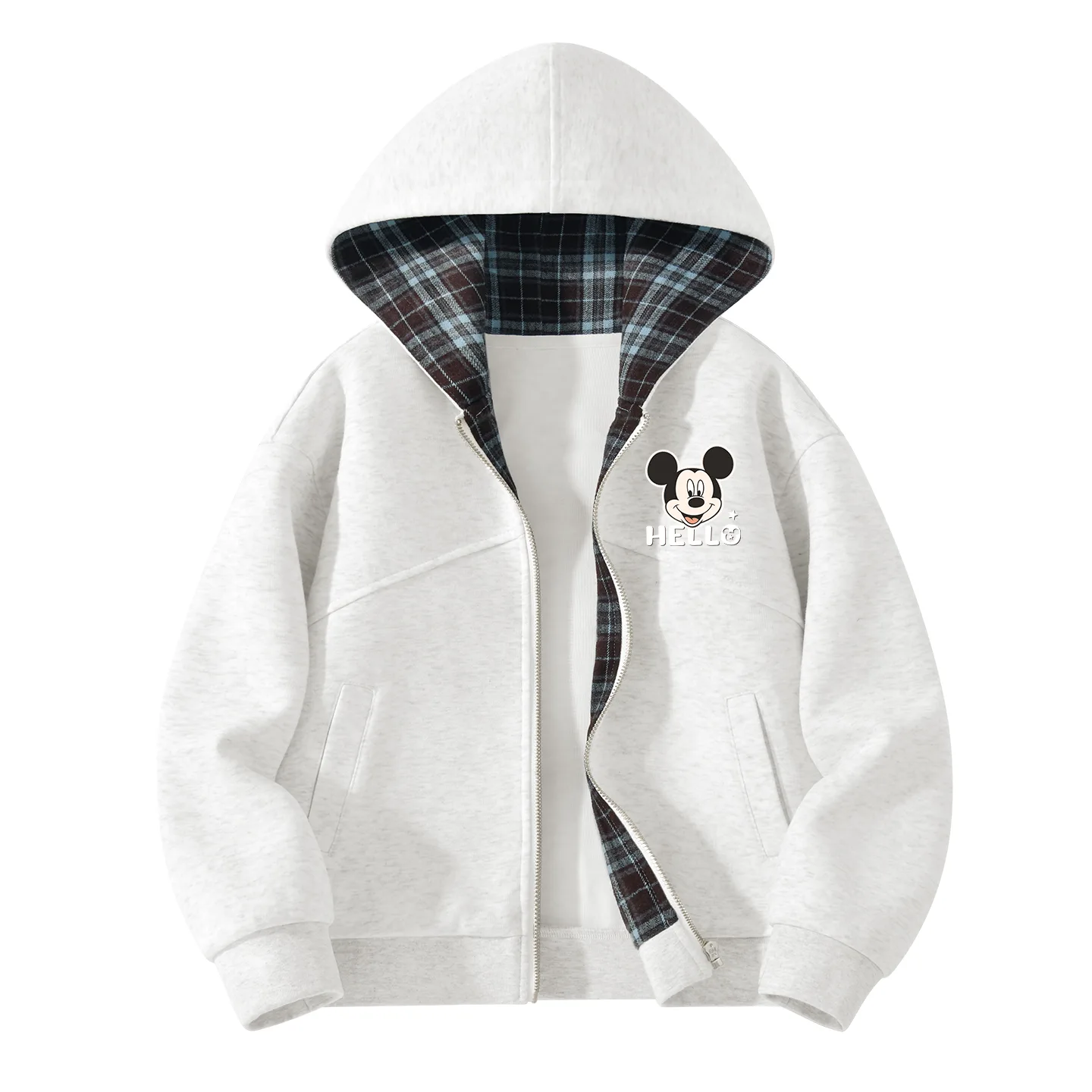 Детская толстовка с круглым вырезом Disney, Dihei Star K White Heather Gray