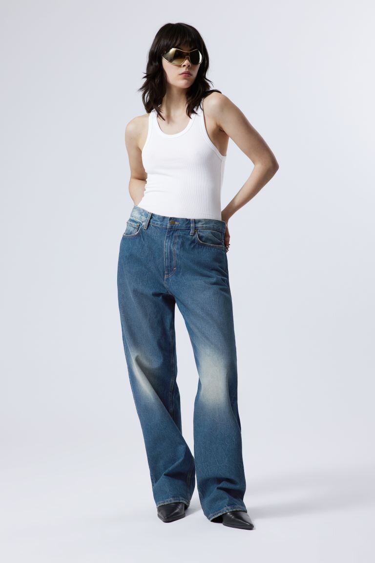 

Джинсы galaxy свободного кроя H&M, синий