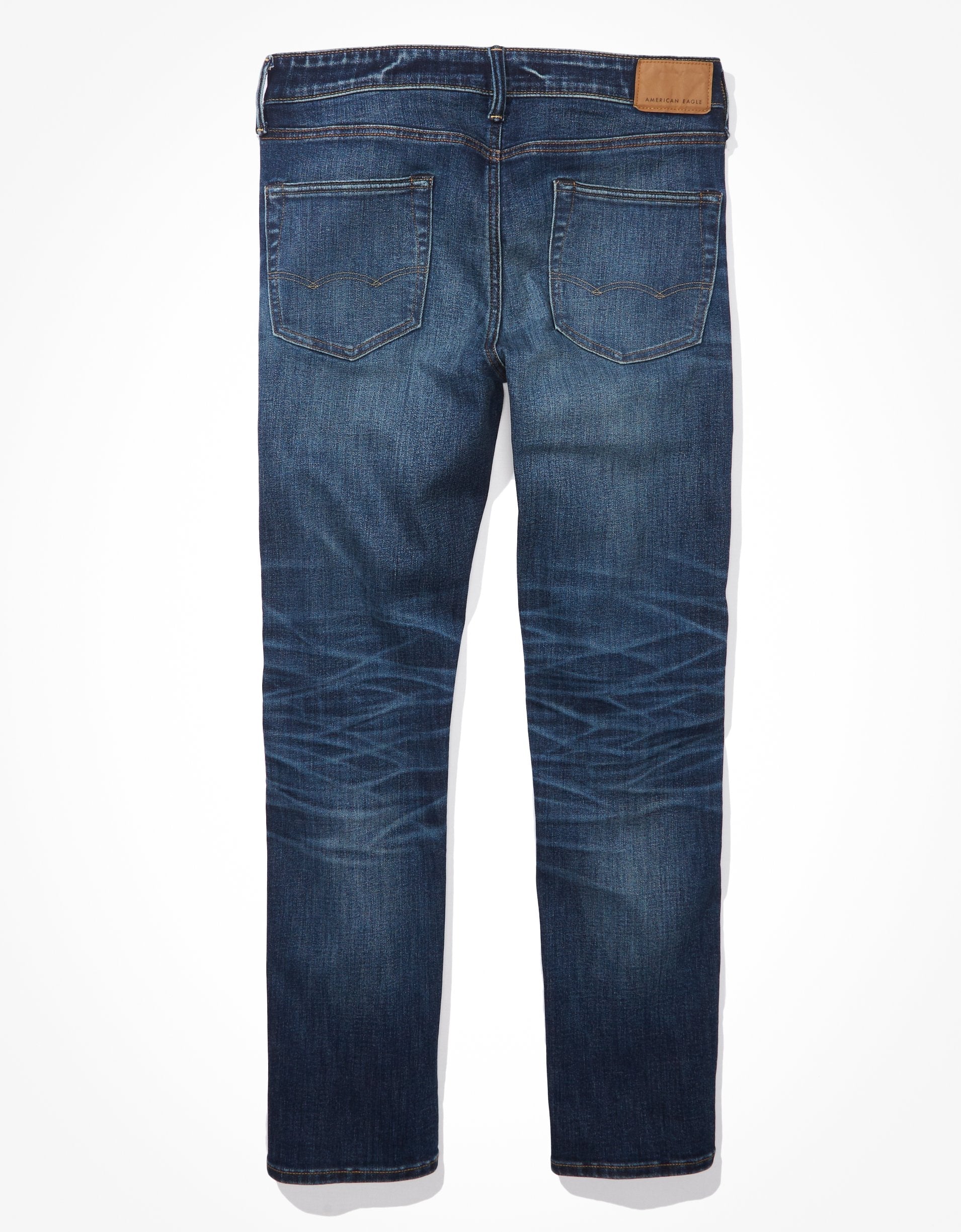 

Джинсы прямого кроя AE AirFlex+ Temp Tech Athletic American Eagle Outfitters, цвет authentic dark indigo