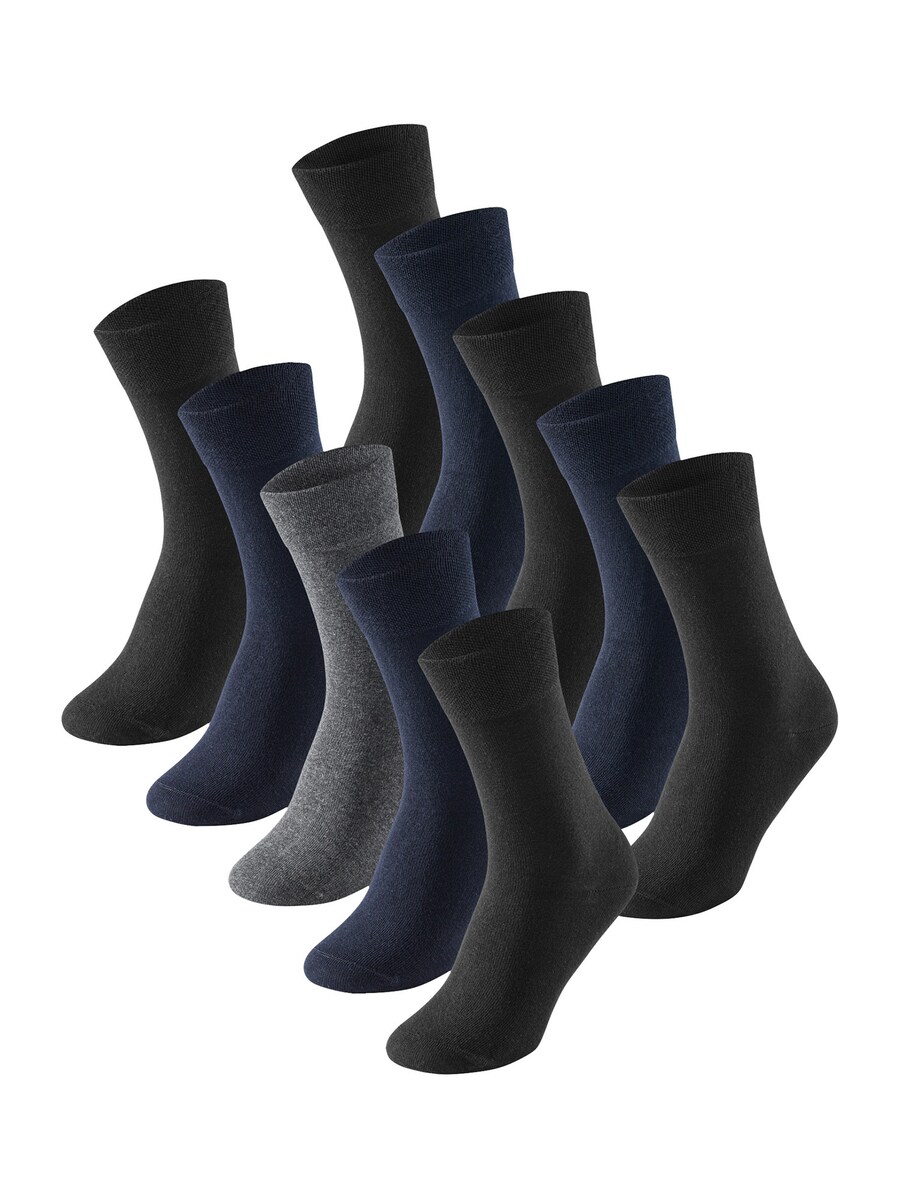 

Носки SCHIESSER Cotton Fit, цвет Blue/Grey/Black