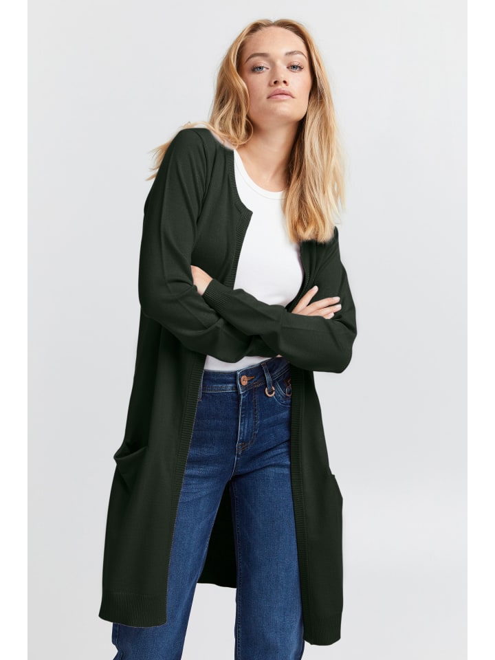 

Кардиган PULZ Jeans, зеленый