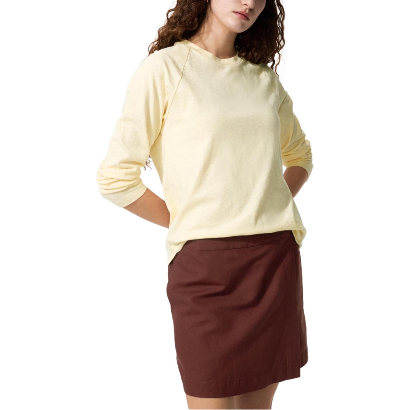 

UNIQLO Футболка женская Cream с круглым вырезом