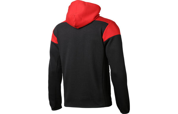 Куртка adidas Fcb zn 20-21 Season Bayern Munich Soccer/Football Sports Hooded Jacket Black Red, черный — фото 2