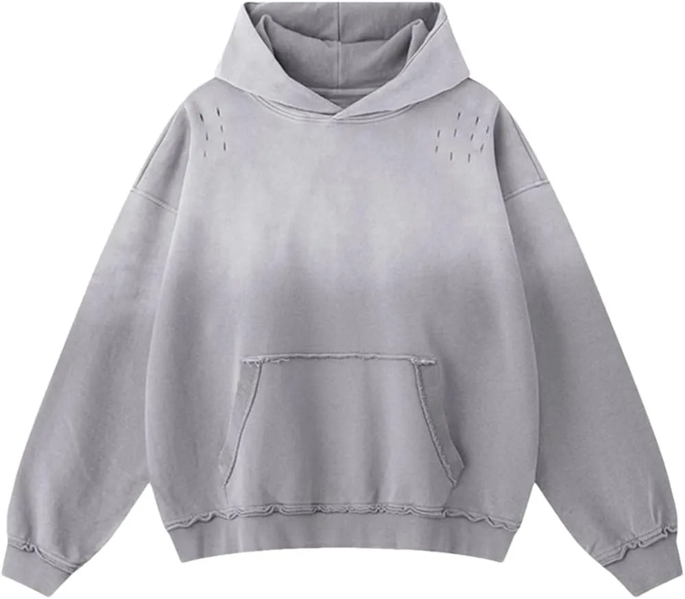 

Свитшот мужской с капюшоном, длинный рукав, градиентный тай-дай