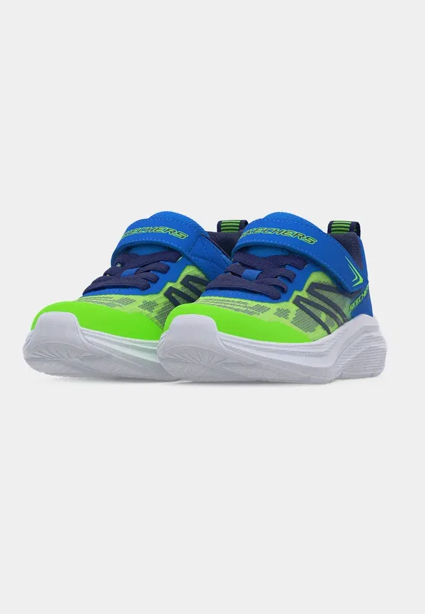 Кроссовки Microspec velocity trainers Skechers, лаймовый/синий/тёмно-синий — фото 3