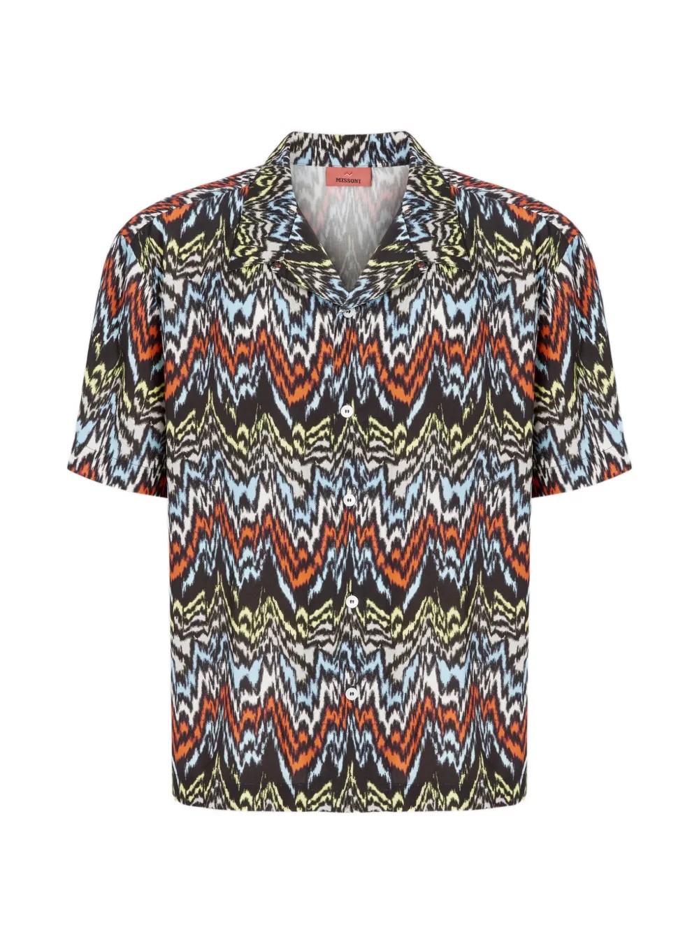 

Рубашка с узором и короткими рукавами Missoni, черный