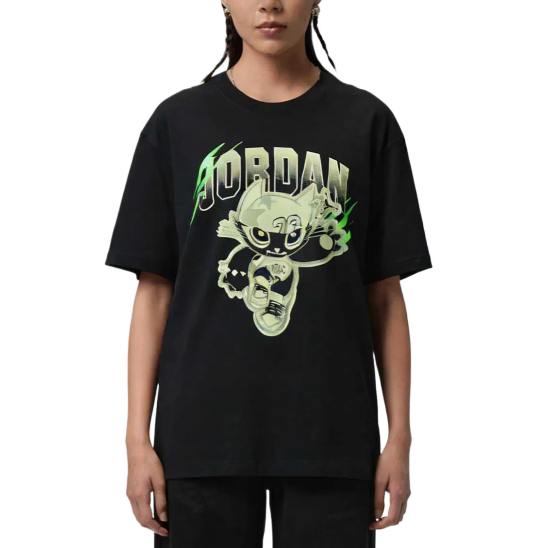 Женская футболка с опущенным плечом Drop Shoulder Sleeve Jordan, Black