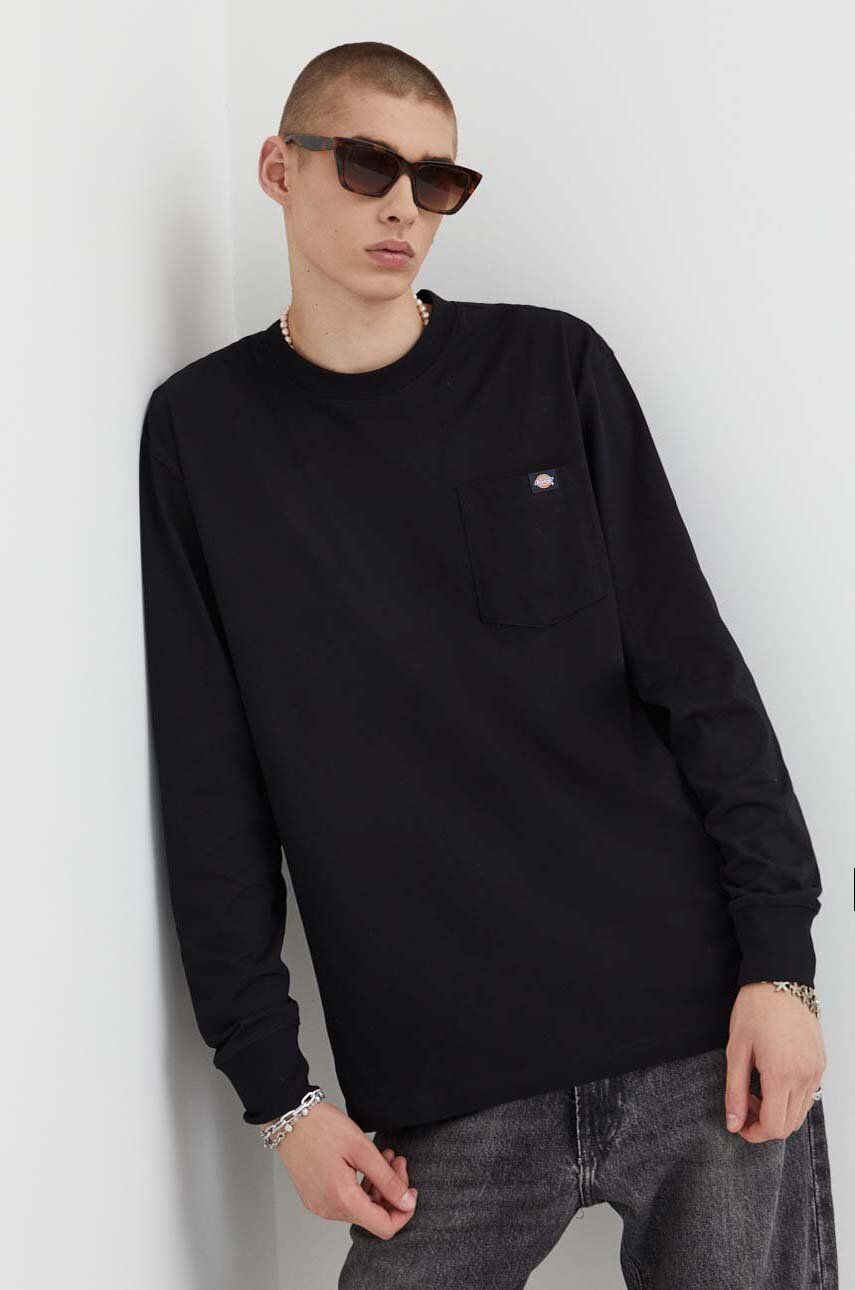

Хлопковый топ с длинными рукавами Dickies, черный