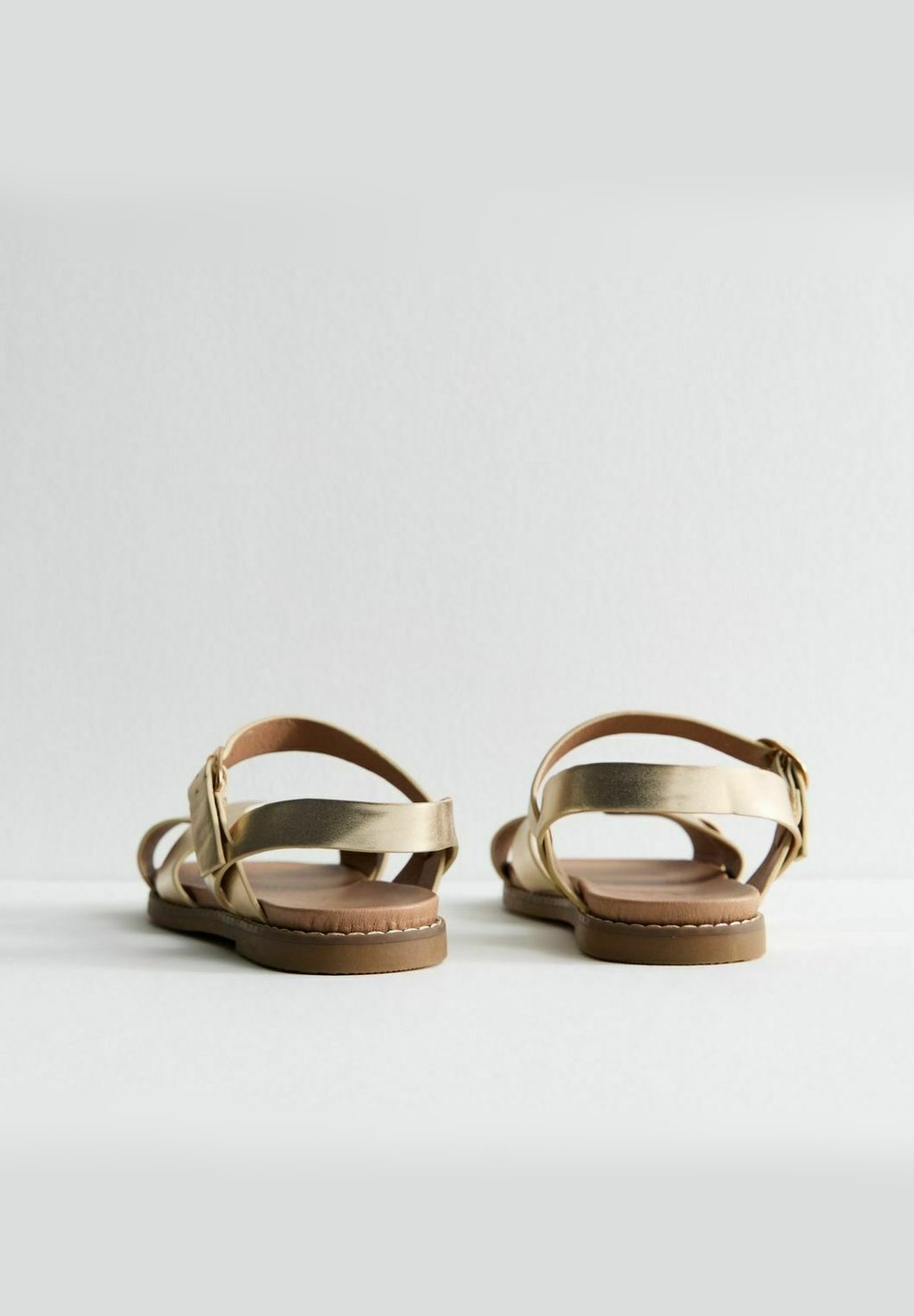 Сандалии WIDE FIT CROSSOVER STRAP New Look Wide Fit, золотой — фото 3