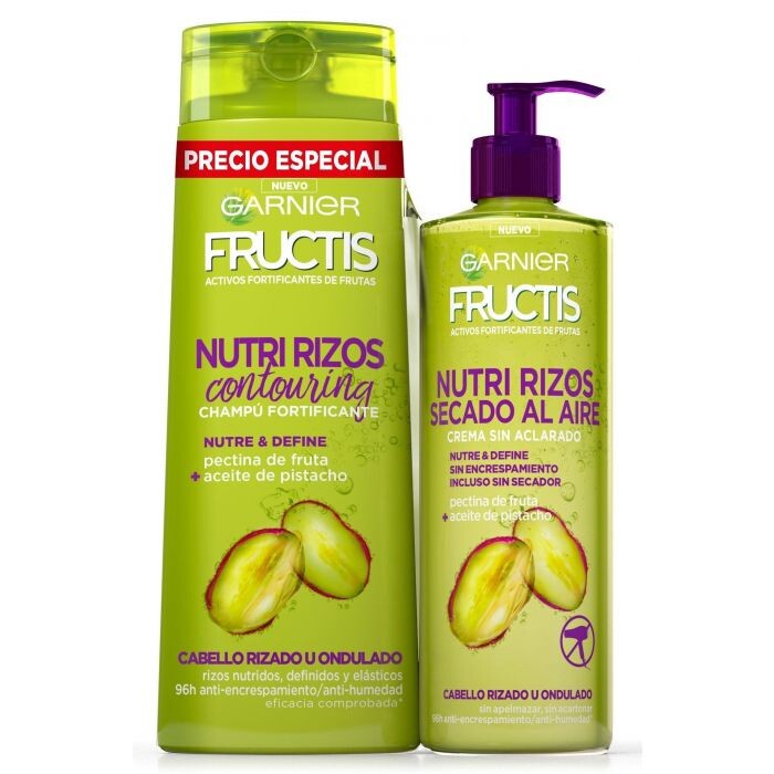 

Шампунь Fructis Nutri Rizos Champú y Crema de Peinado Garnier, 2 unidades