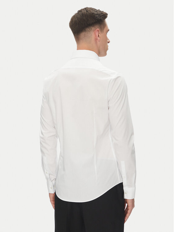 Рубашка облегающего кроя Essential LV019EU030 Calvin Klein, белый — фото 3