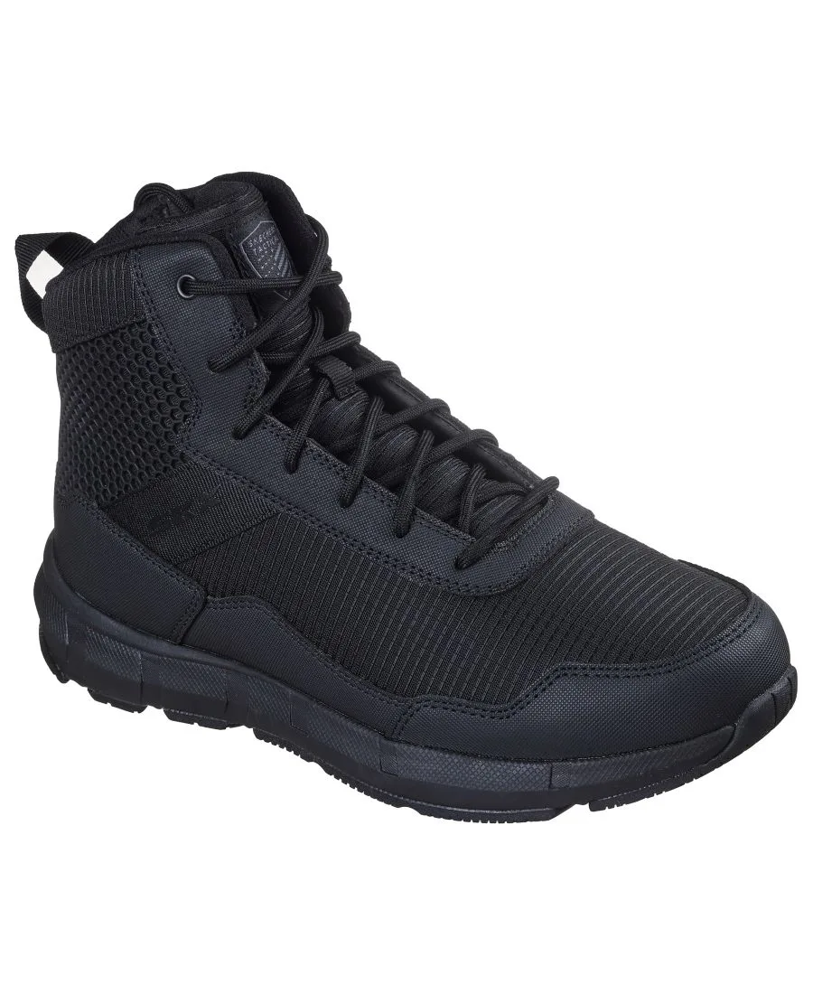 Мужские тактические рабочие ботинки Terra Draft на молнии и сеткой от Finish Line Skechers, черный