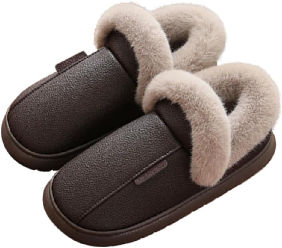 

Домашние тапочки Cliont для женщин и мужчин с мемори-пеной, удобные, теплые и нескользящие, Coffee