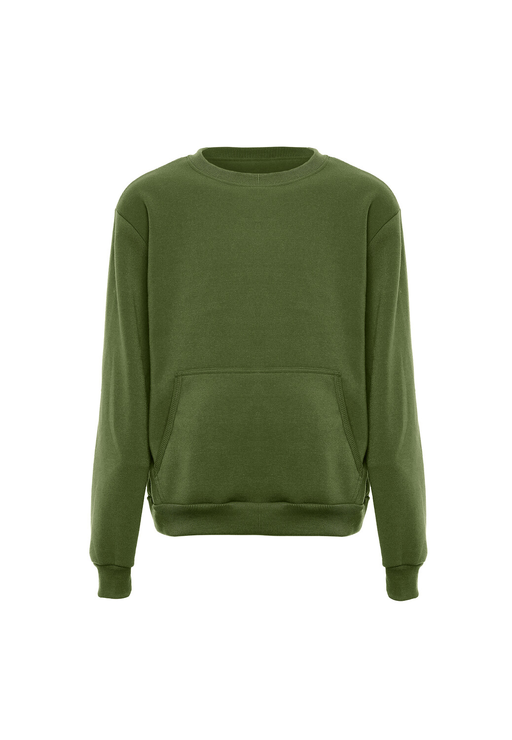 

Толстовка MO Round Neck Sweater, оливковый