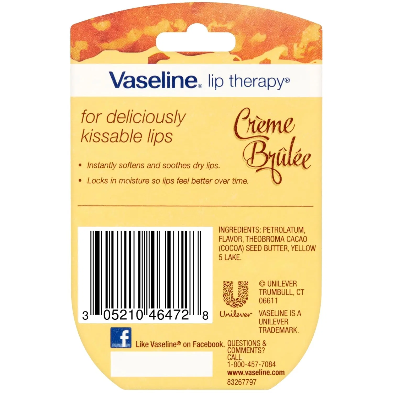 Бальзам для губ Vaseline Lip Therapy Crème Brûlée Vaseline