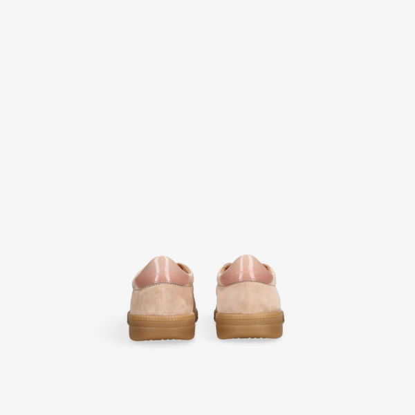 Кроссовки Santoni Oly pulse из замши низкие, розовый — фото 4