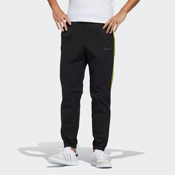 Спортивные штаны adidas neo Casual Sports Side Stripe Bundle Feet Long Pants Black, черный — фото 2
