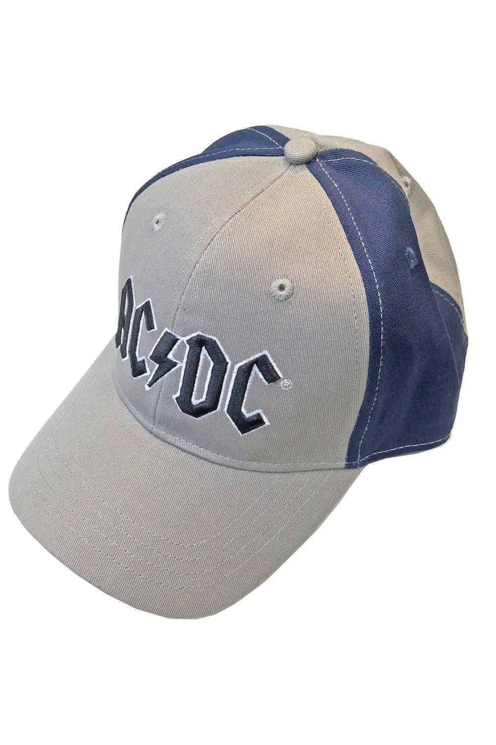 

Бейсболка с двухцветным логотипом AC/DC, серый