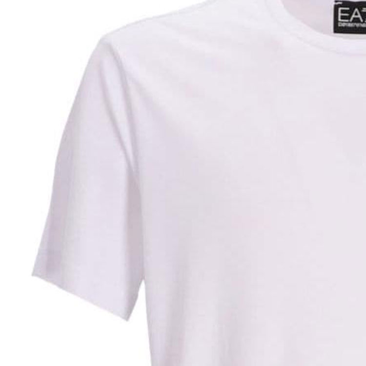Футболка Ea7 Core Shield Crewneck EMPORIO ARMANI, белая — фото 3