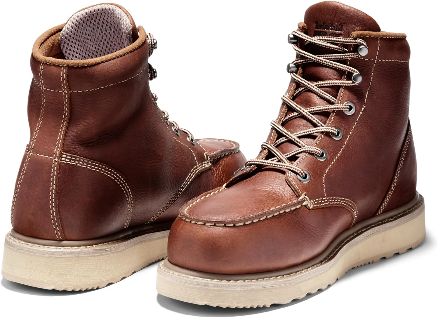 Мужские рабочие ботинки Timberland PRO Barstow Wedge с металлическим носком, коричневый — фото 3