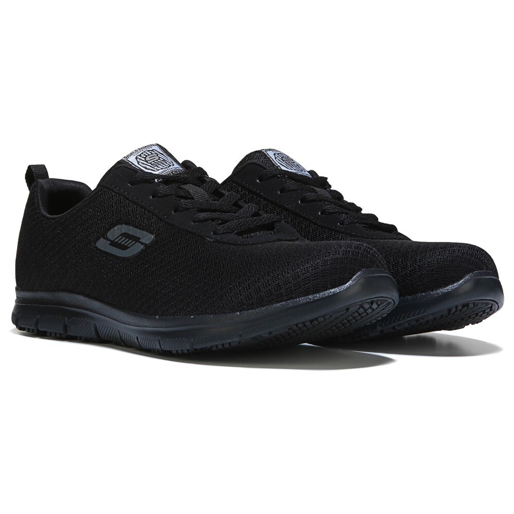 

Женские широкие нескользящие кроссовки Bronaugh Skechers Work, черный