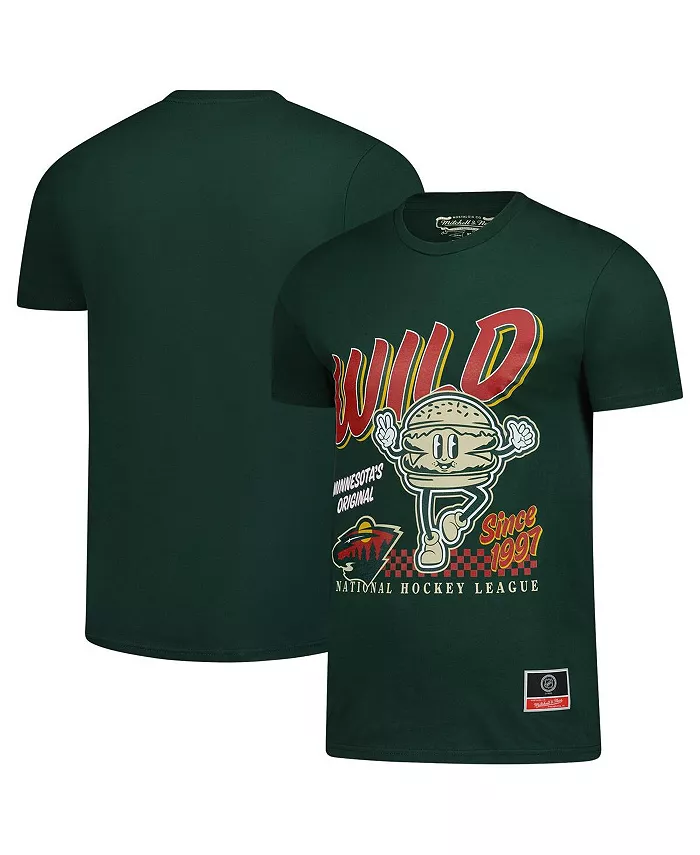 

Мужская зеленая футболка Minnesota Wild Local Food Mitchell & Ness