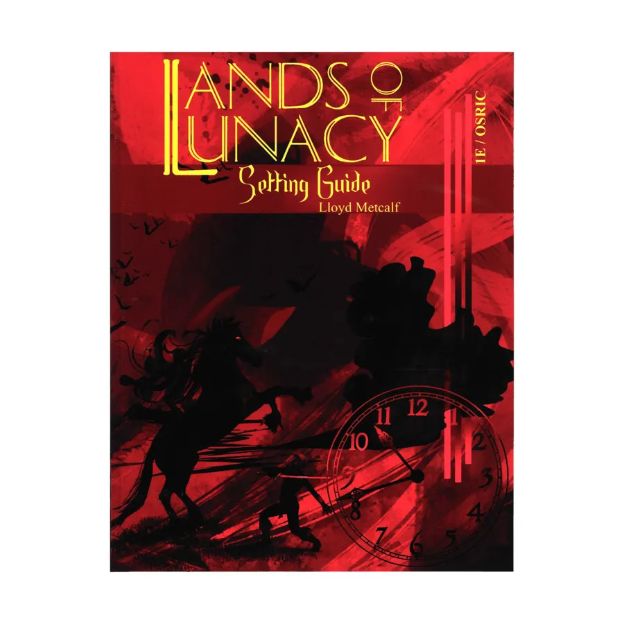 

Lands of Lunacy Setting Guide (1E/OSRIC), OSRIC/1E (Fail Squad Games), мягкая обложка