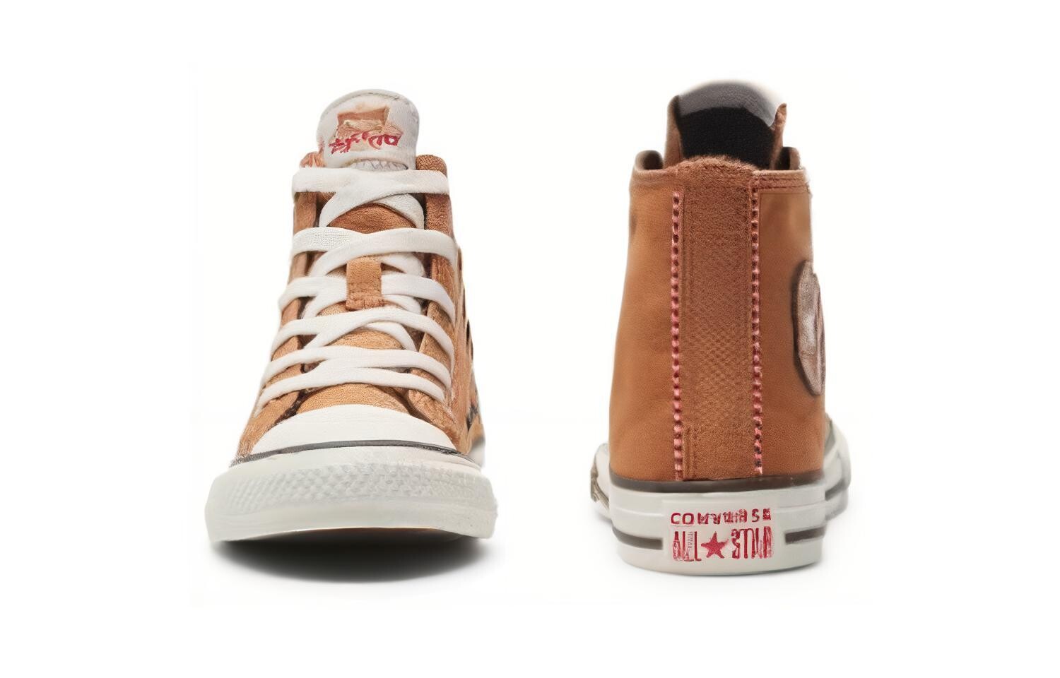 Детские парусиновые туфли All Star GS Converse, коричневый — фото 4