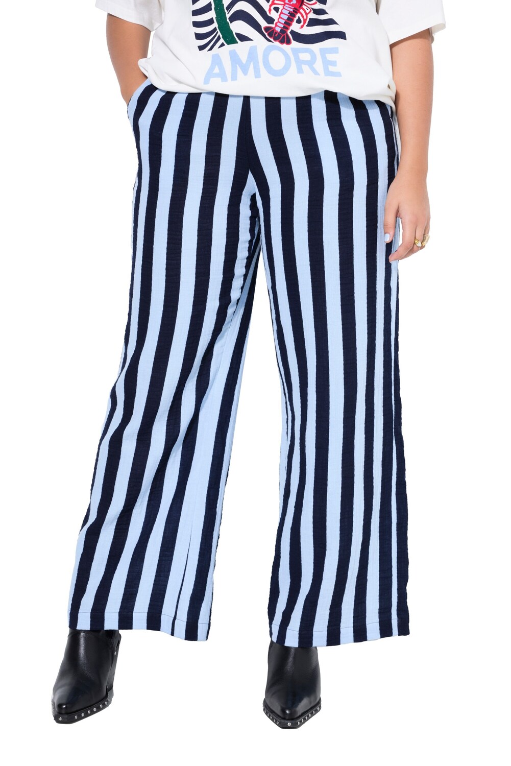 

Studio Untold Штаны свободного кроя в цвете marine blue, light blue