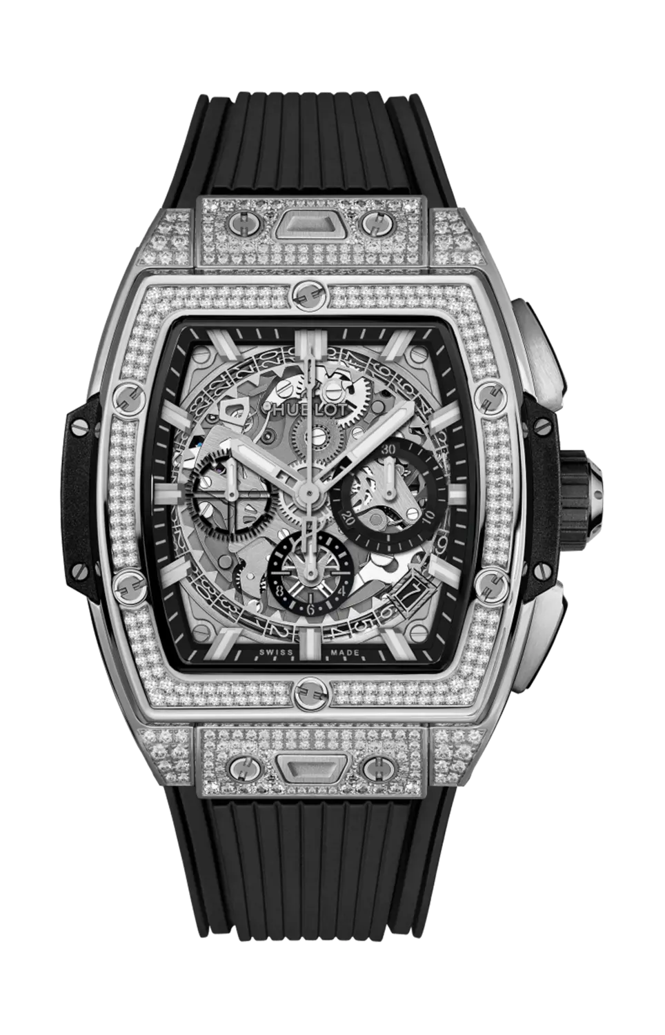 

Часы Hublot Titanium pavé chronograph 42 мм