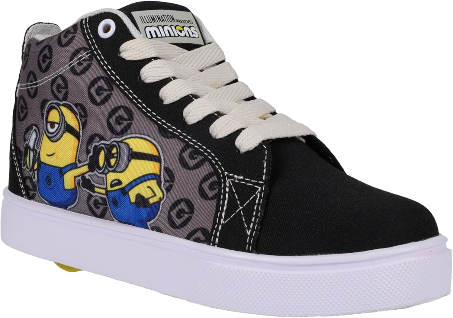 

Кроссовки Heelys Unisex-Child Minions Racer 20 Mid, черный/желтый/серый