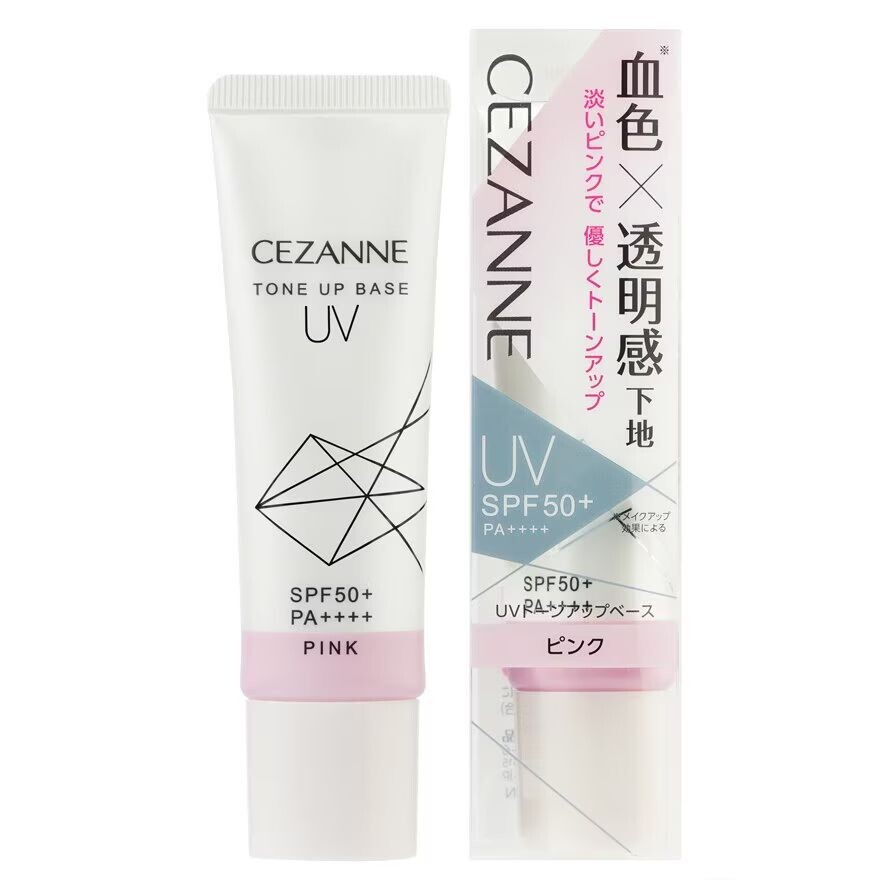 

Cezanne Uv Tone Up Base Pink SPF50+ PA++++ 30г. Розовый, Pink