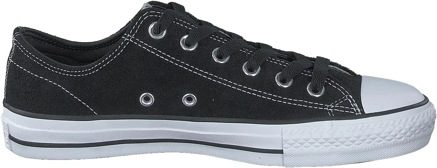 Кроссовки Converse Unisex Skate CTAS Pro Ox Suede для фитнеса и скейтбординга, Black Black White 001 — фото 2