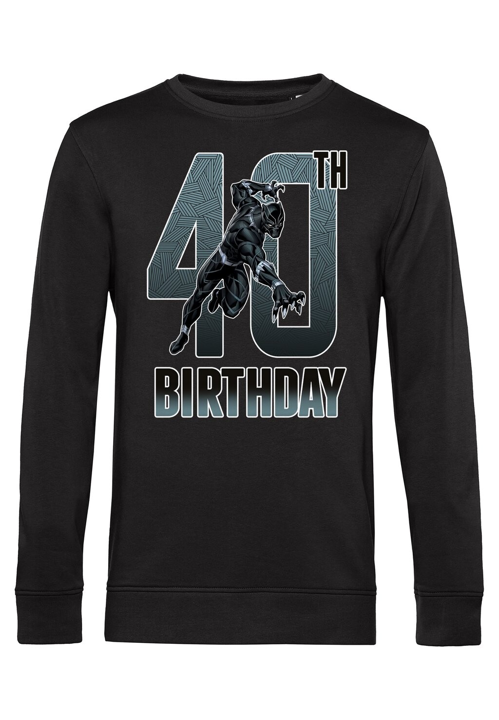 

Толстовка AVENGERS CLASSIC BLACK PANTHER 40TH BDAY Marvel, черный