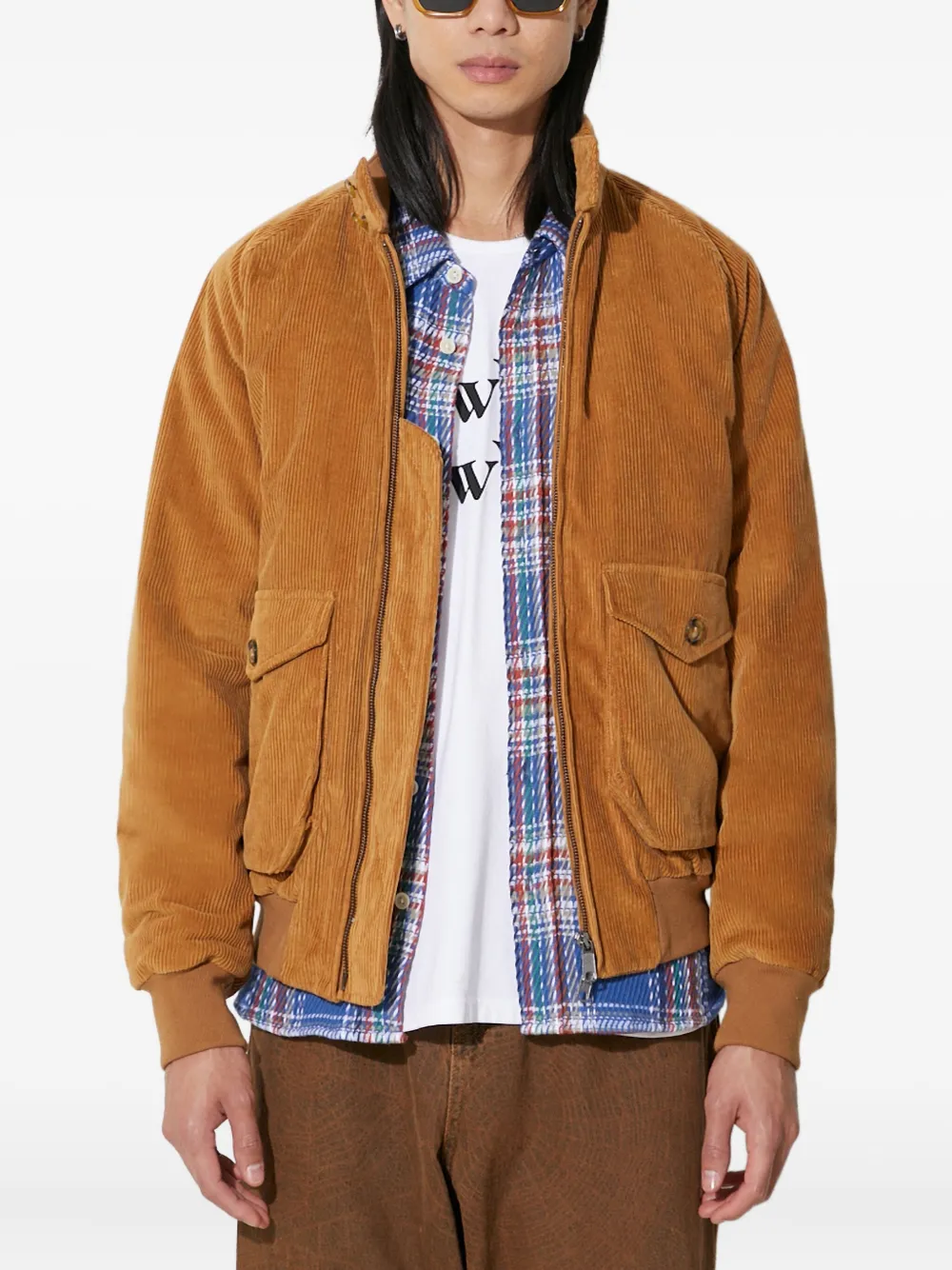 

Куртка Харрингтон G9 Cord AF с карманами BARACUTA, коричневый