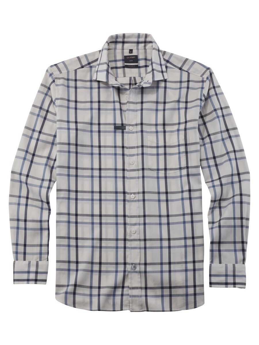 

Рубашка на пуговицах классического кроя OLYMP, серый/базальтово-серый