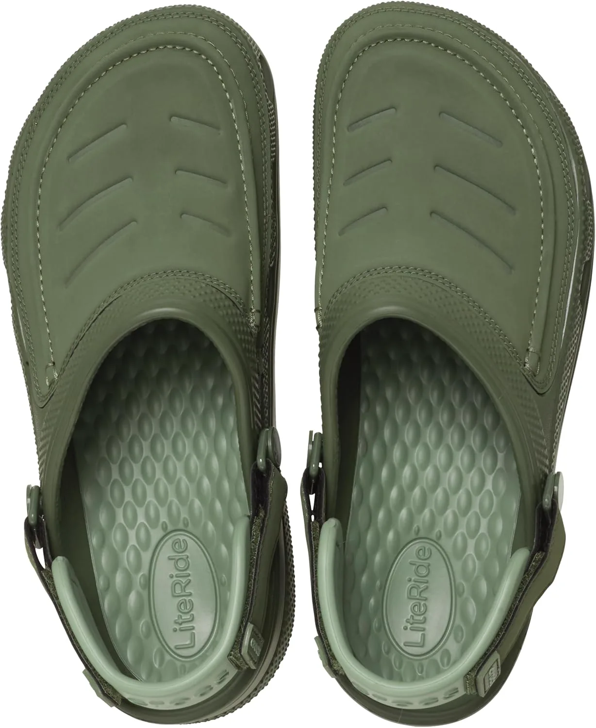 Мужские сабо Crocs Yukon Vista Ii Literide, зеленый — фото 3