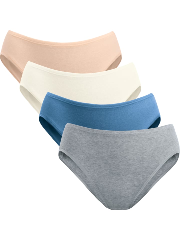 

Трусы SPEIDEL Slip 4er-Pack, цвет apricot/creme/grau/blau