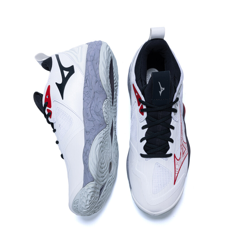 Кроссовки для бадминтона Wave Momentum 3, унисекс, низкие, красные Mizuno — фото 2