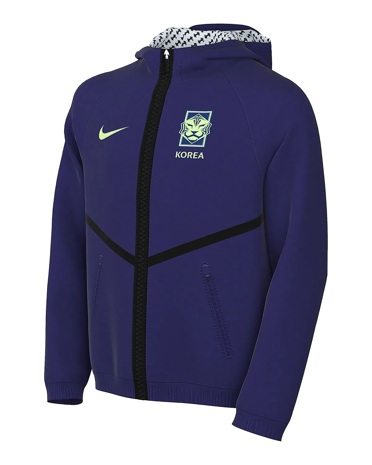 Детская куртка Nike Dri-FIT Soccer Anthem Jacket Korea, Regency Purple/Black/Light Liquid Lime