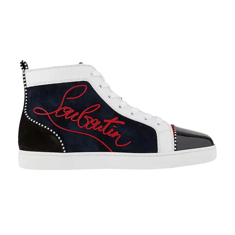 

Кроссовки Christian Louboutin Louis Flat High Logo Print - Version Multi, синий