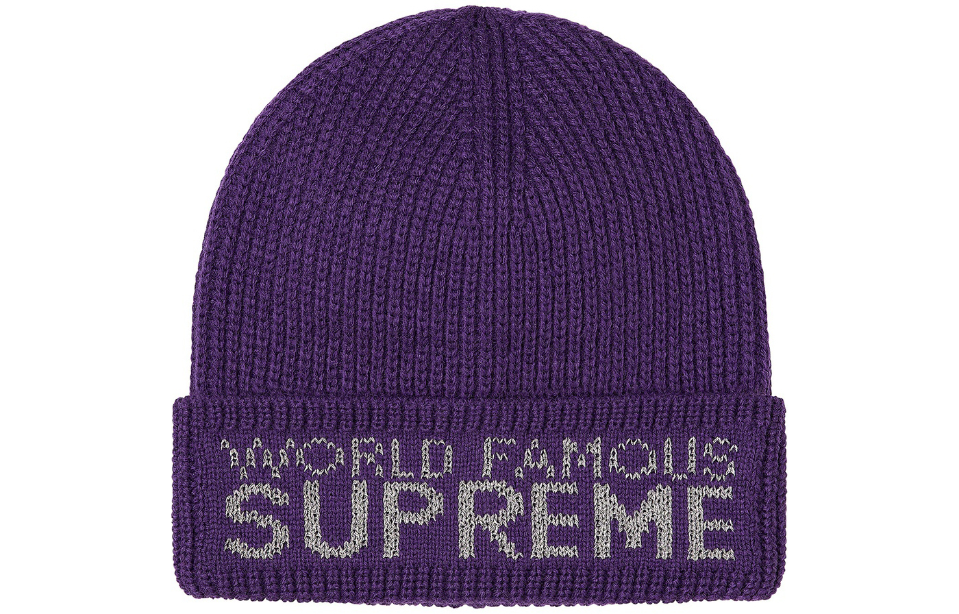 

Supreme Всемирно известная шапка бини, Purple